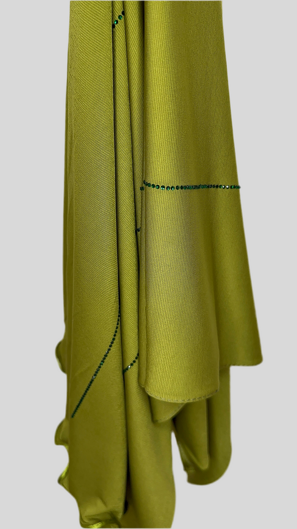 Hijab Jersey Strass Froufrou