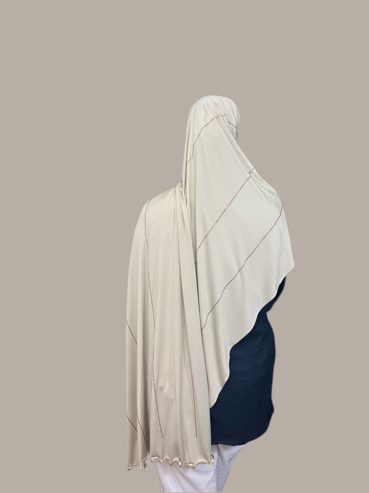 Hijab Strass Frisé Jersey Premium BYNOUR - Hijab Luxe 210cm