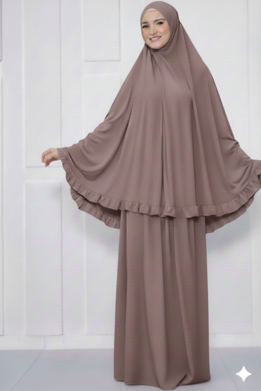Tenue de Prière Prune Cendrée Ramadan 2026 : Élégance de Prière Chic et Confort