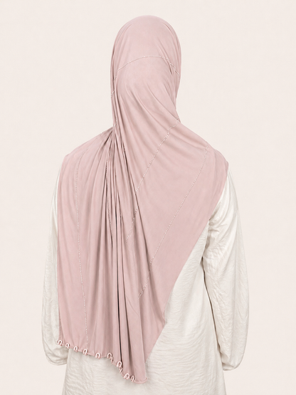 Hijab Jersey Strass Froufrou