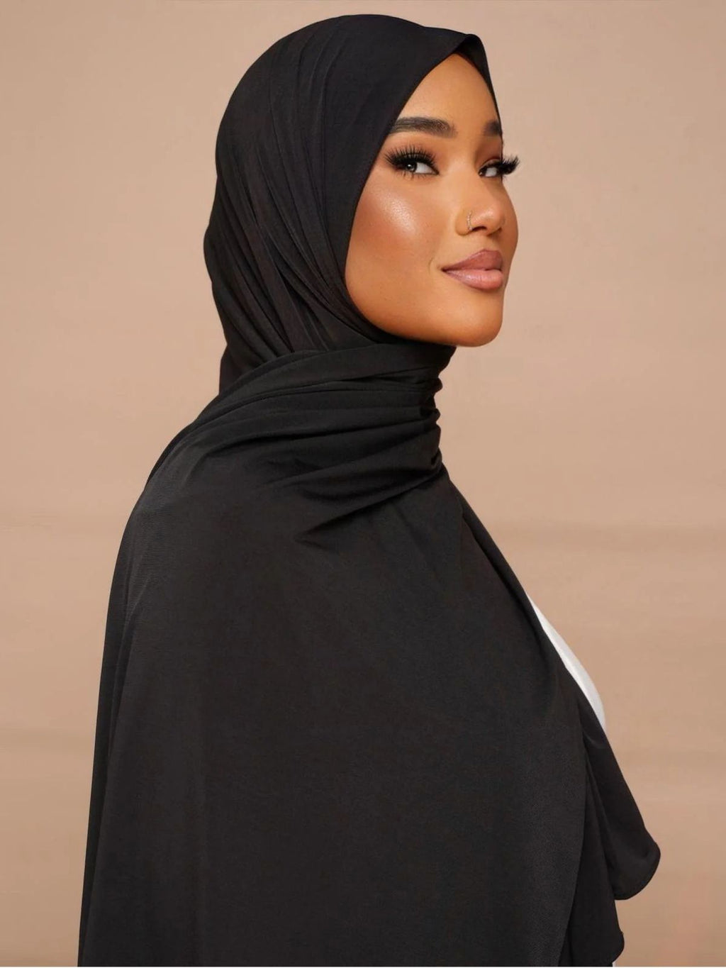 Hijab Jersey Premium ,  tissu léger, tendance 2026