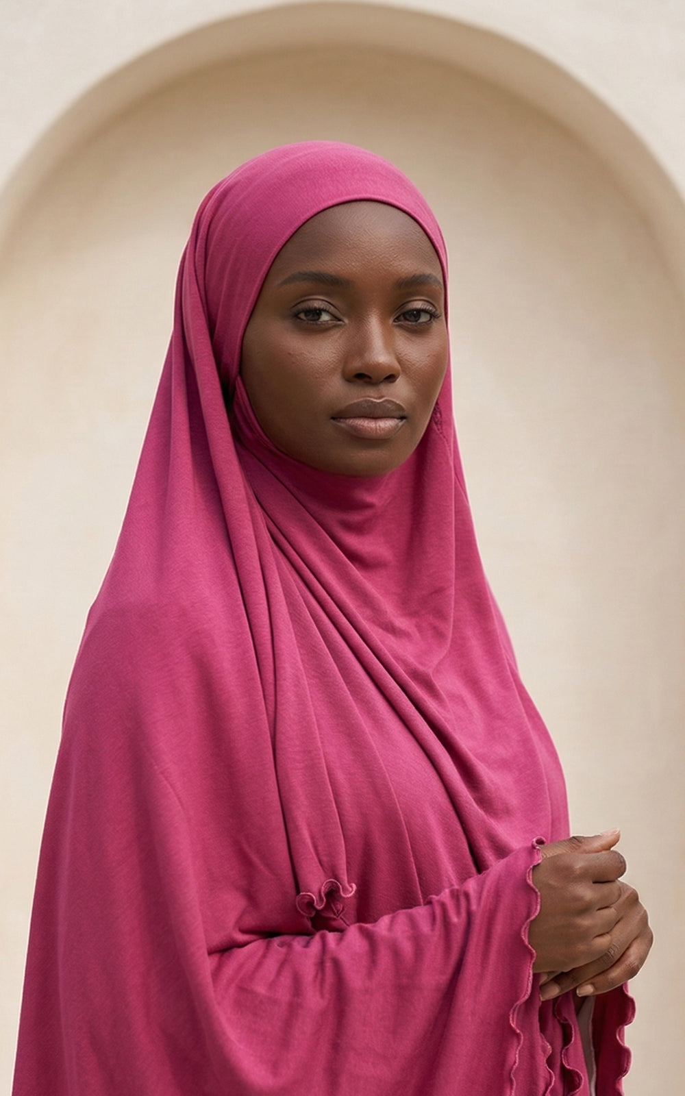 Hijab Froufrou Jersey Premium BYNOUR - Hijab Élégant avec Bord Froufrou, Disponible en Plusieurs Coloris