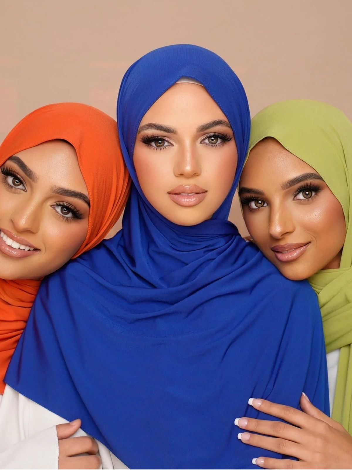 Hijab Jersey Premium Bleu Roi Luxe, tissu léger, tendance 2026