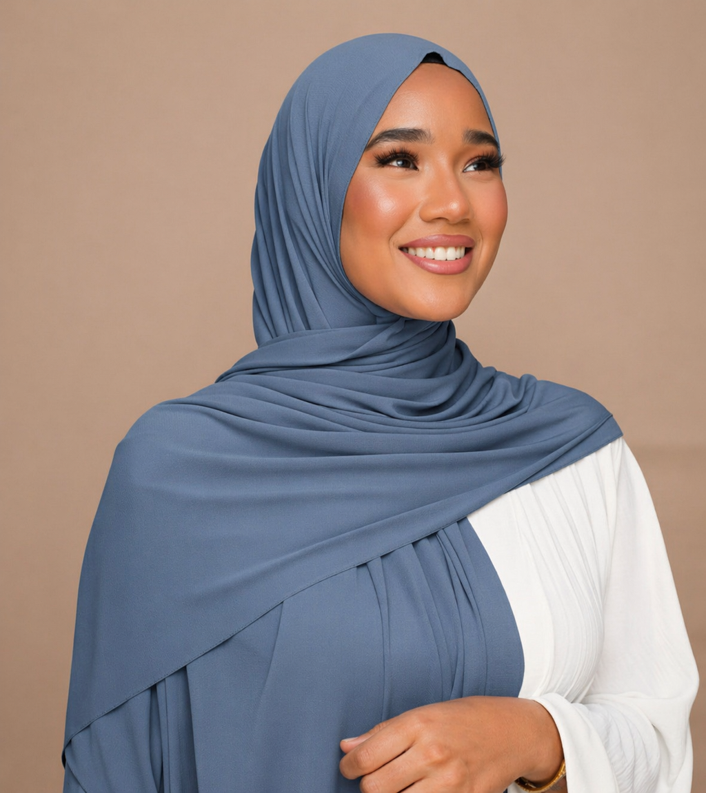 Hijab Jersey Premium ,  tissu léger, tendance 2026