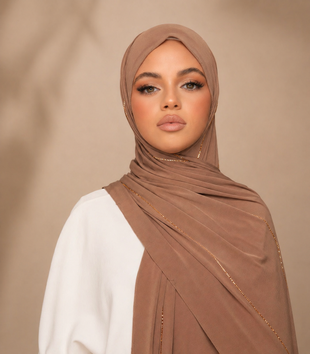 Hijab Jersey Strass Froufrou BY NOUR – vue produit 5