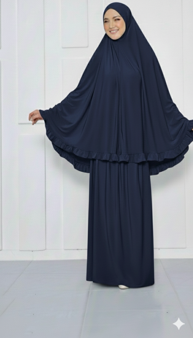 Tenue de Prière Bleu Marine Ramadan 2026 : Élégance de Prière Chic et Confort