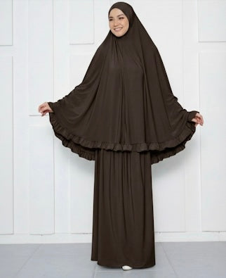 Tenue de Prière Marron Ébène Ramadan 2026 : Élégance de Prière Chic et Confort