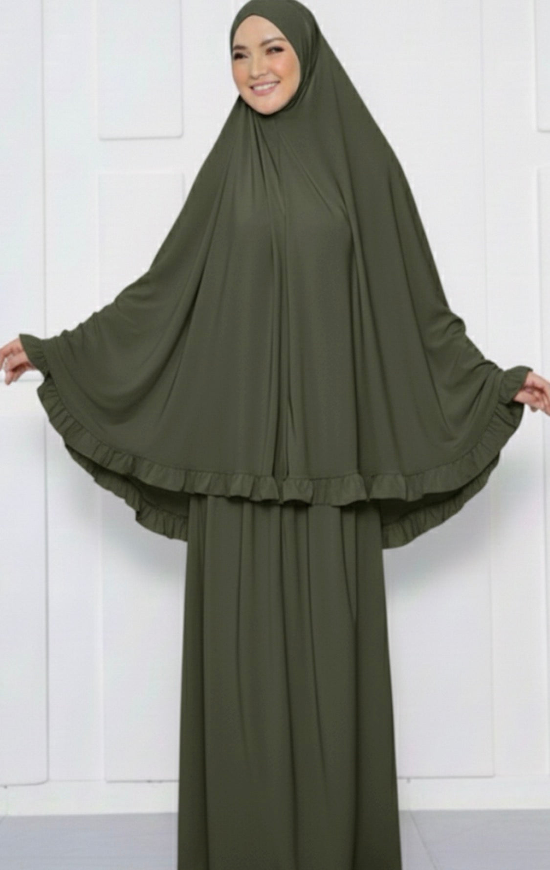 Tenue de Prière Vert Kaki Ramadan 2026 : Élégance de Prière Chic et Confort