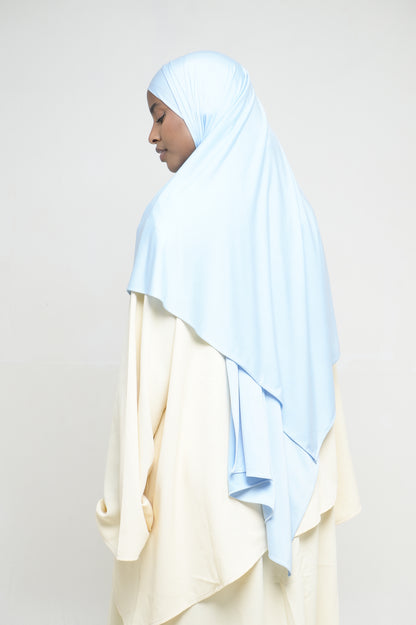 Hijab Jersey Liquid Bleu Ciel BY NOUR – vue produit 2