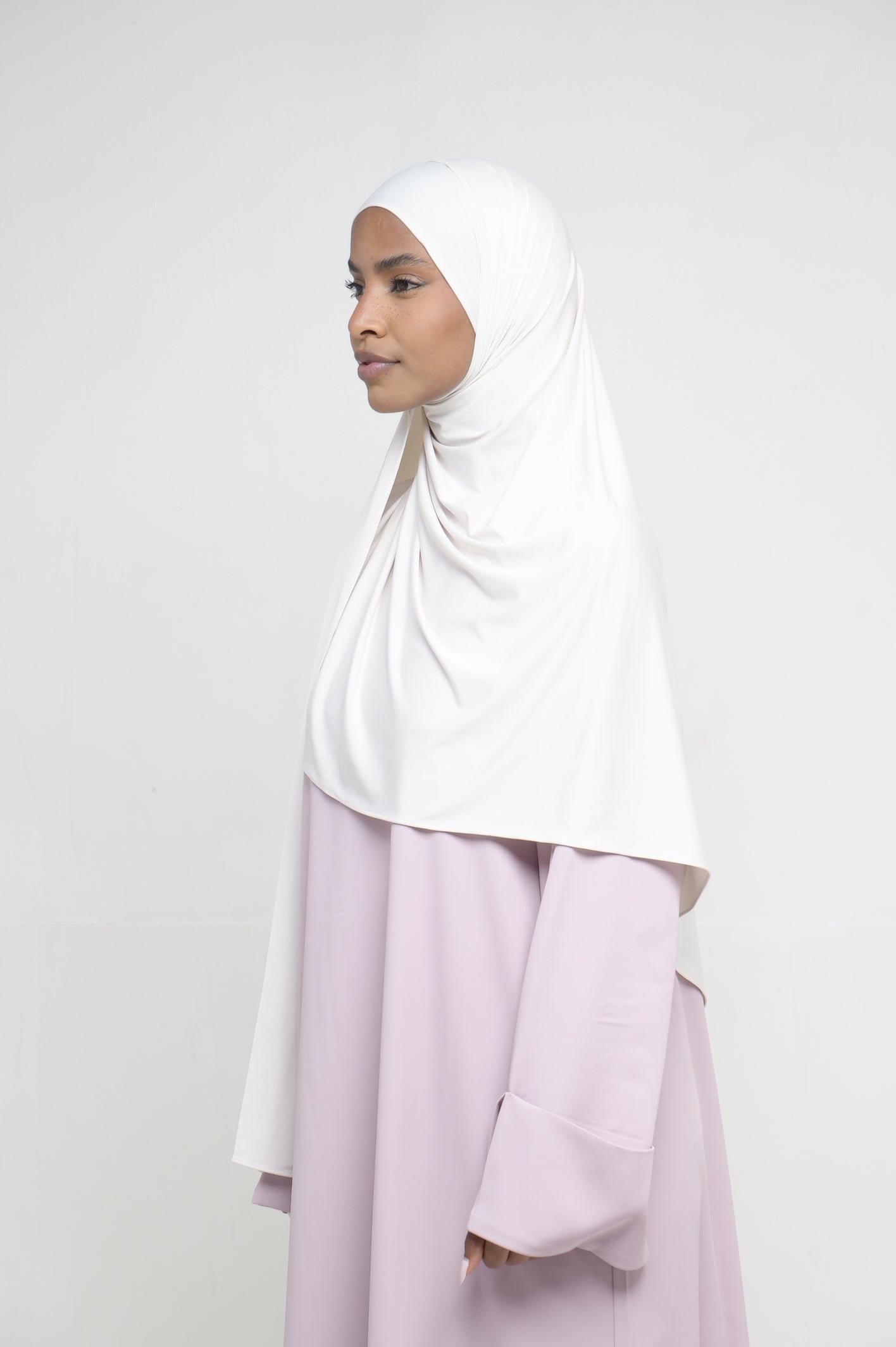 Hijab Jersey Liquid Crème BY NOUR – vue produit 3