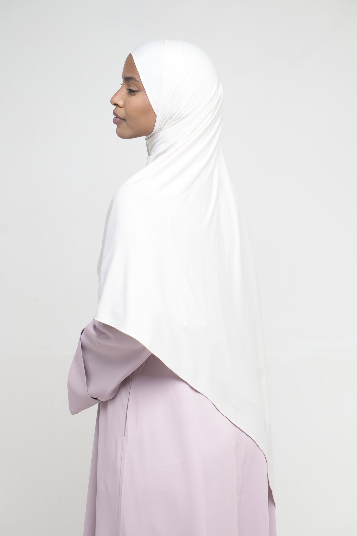 Hijab Jersey Liquid Crème BY NOUR – vue produit 2