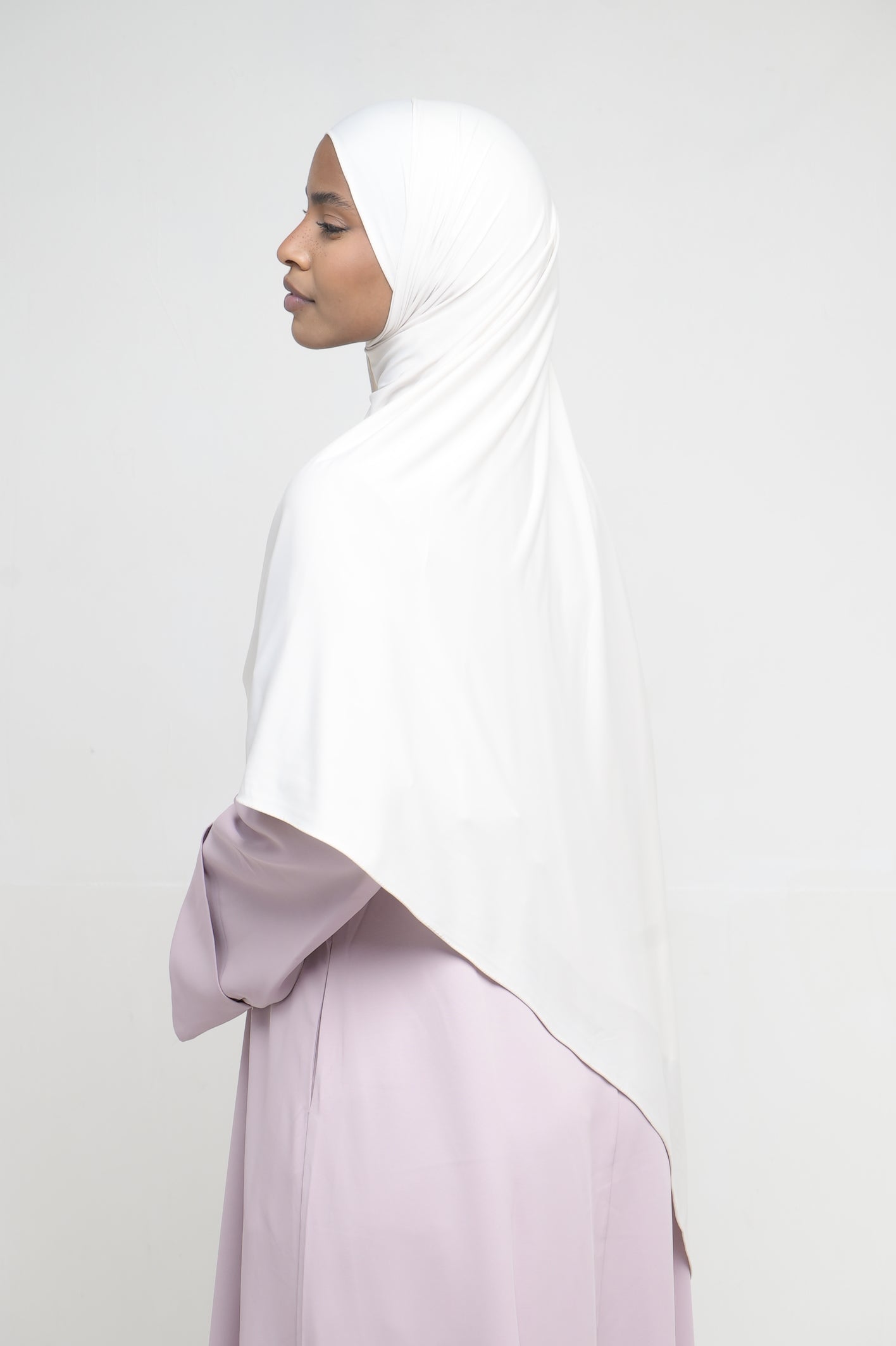 Hijab Jersey Liquid Crème BY NOUR – vue produit 2