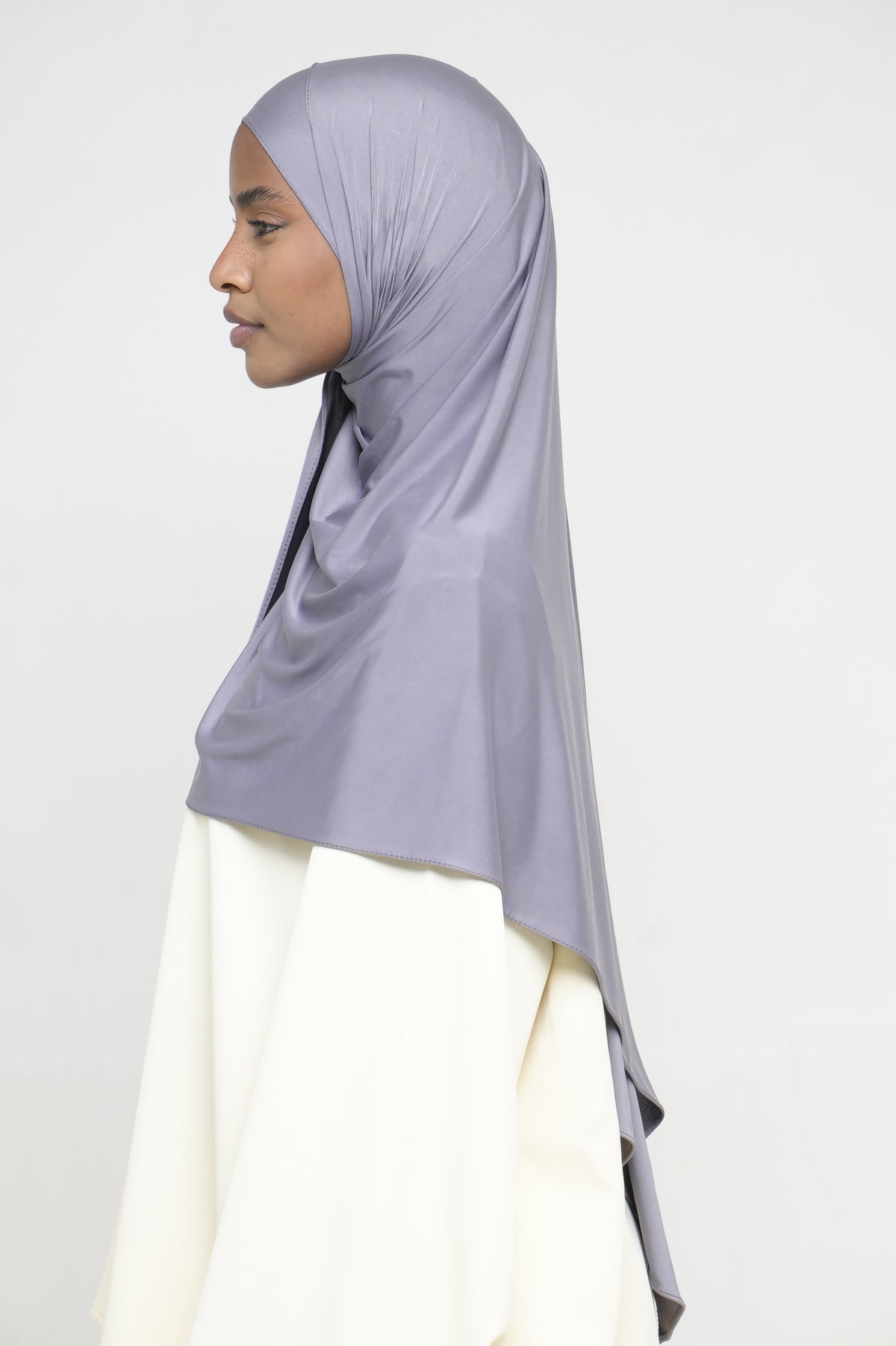 Hijab Jersey Liquid Gris BY NOUR – vue produit 2