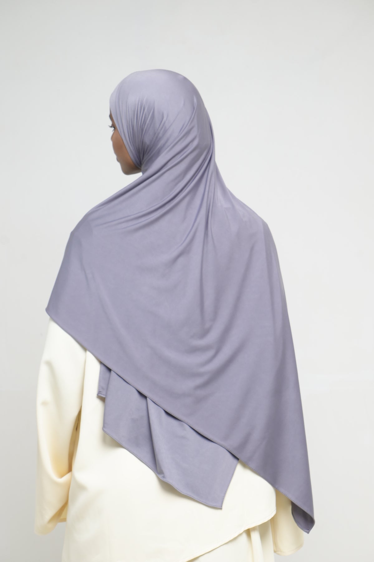 Hijab Jersey Liquid Gris BY NOUR – vue produit 3