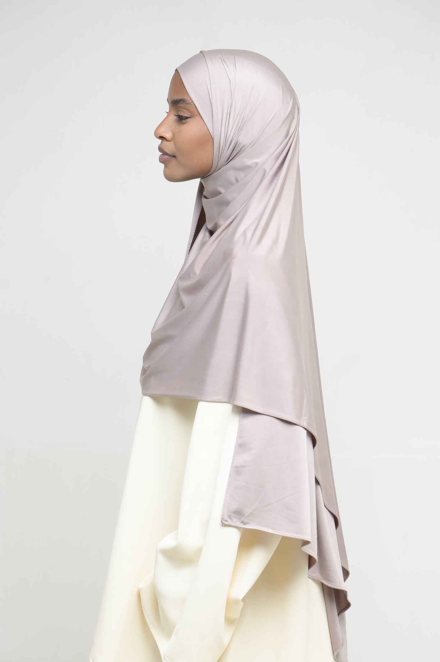 Hijab Jersey Liquid Latte BY NOUR – vue produit 2