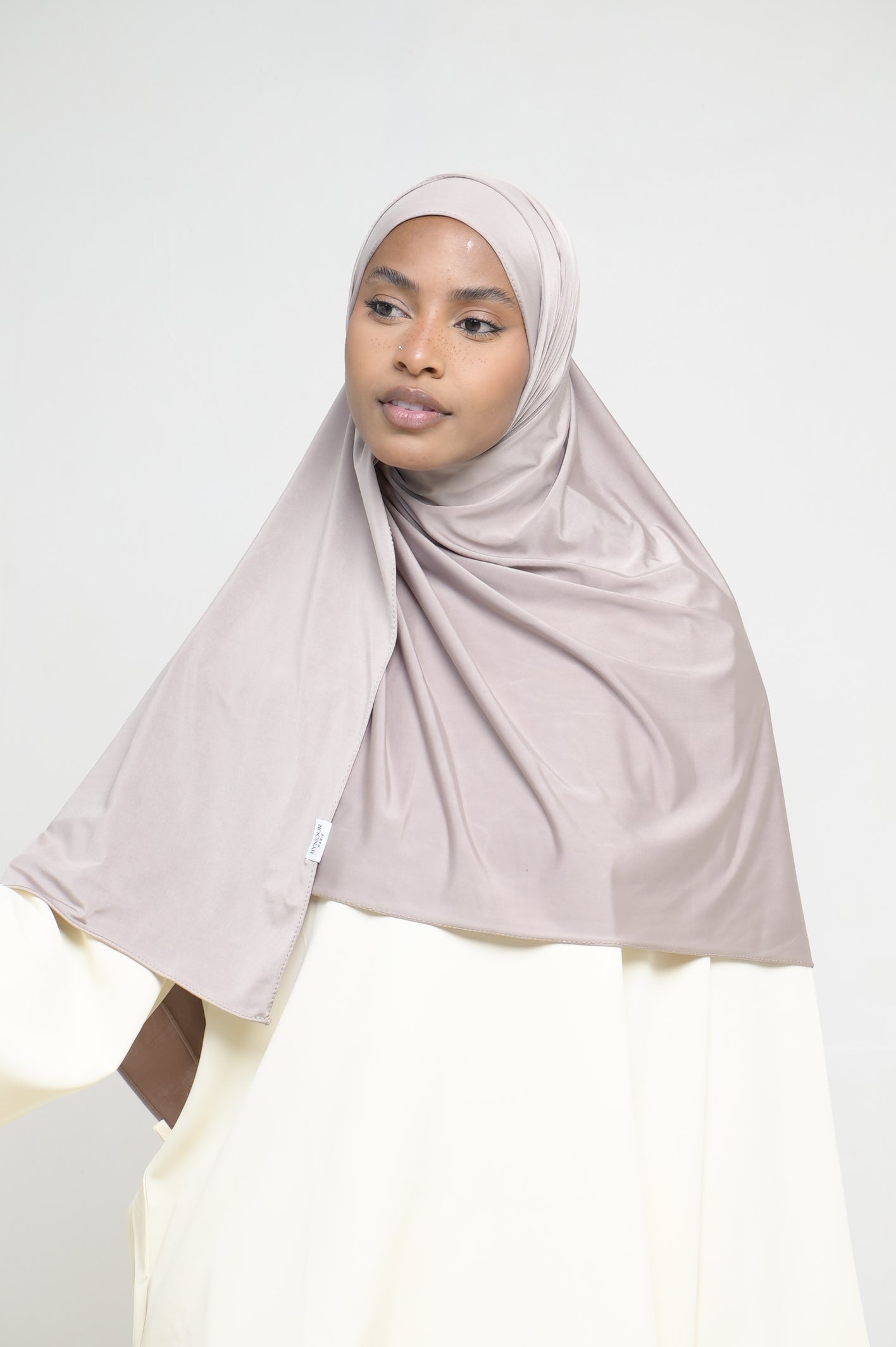 Hijab Jersey Liquid Latte BY NOUR – vue produit 1