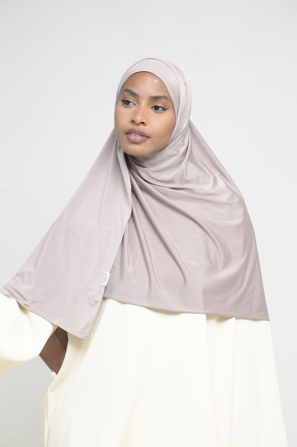 Hijab Jersey Liquid Latte BY NOUR – vue produit 1