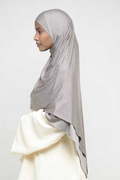 Hijab Jersey Liquid Vert Kaki BY NOUR – vue produit 2