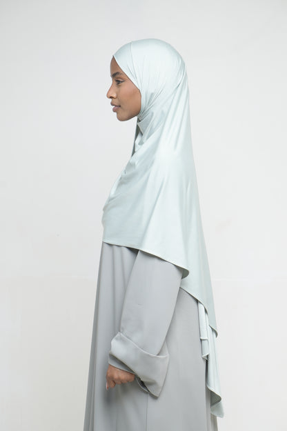 Hijab Jersey Liquid Vert Pastel BY NOUR – vue produit 2