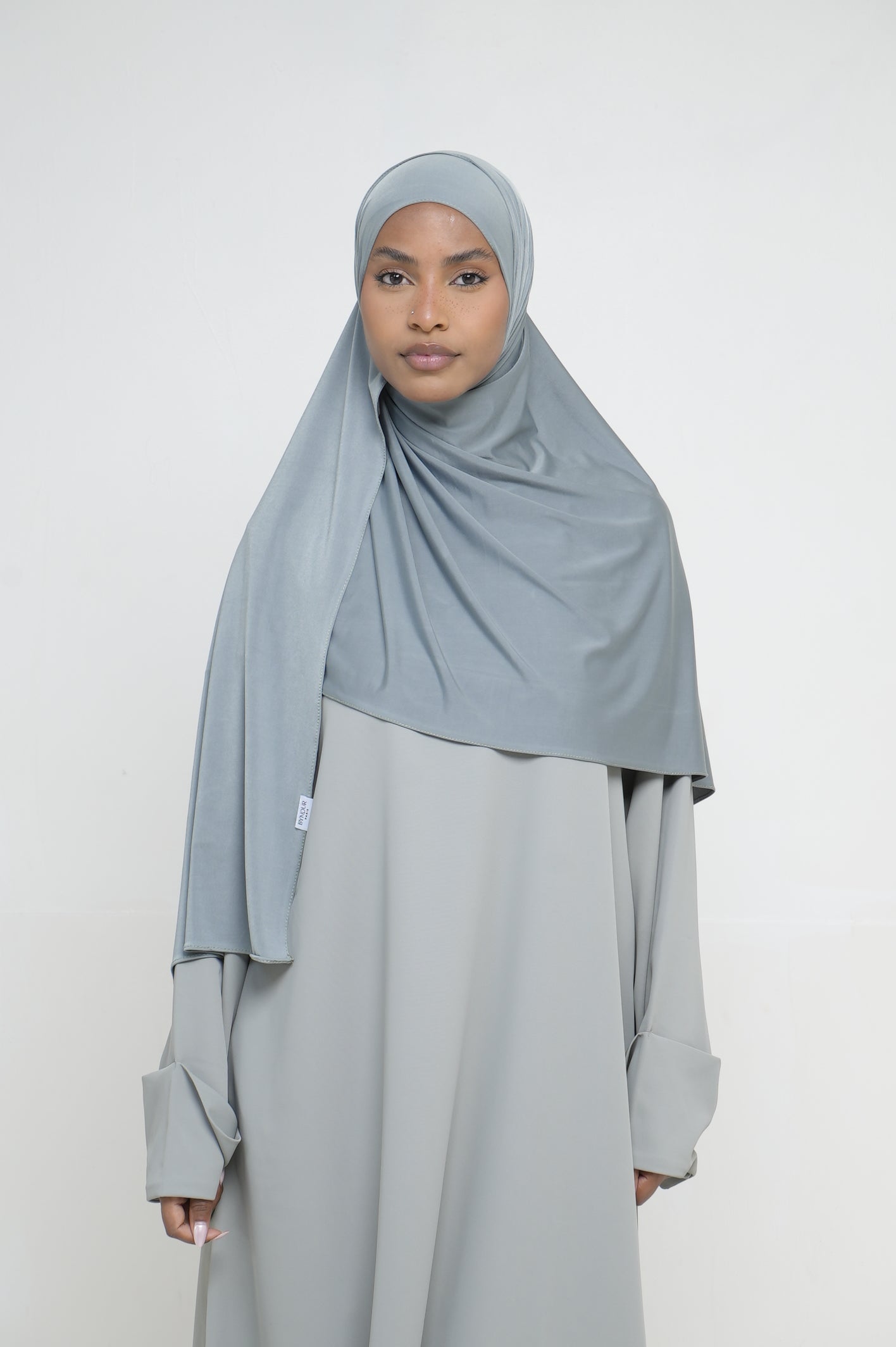 Hijab Jersey Liquid Vert Sauge BY NOUR – vue produit 1