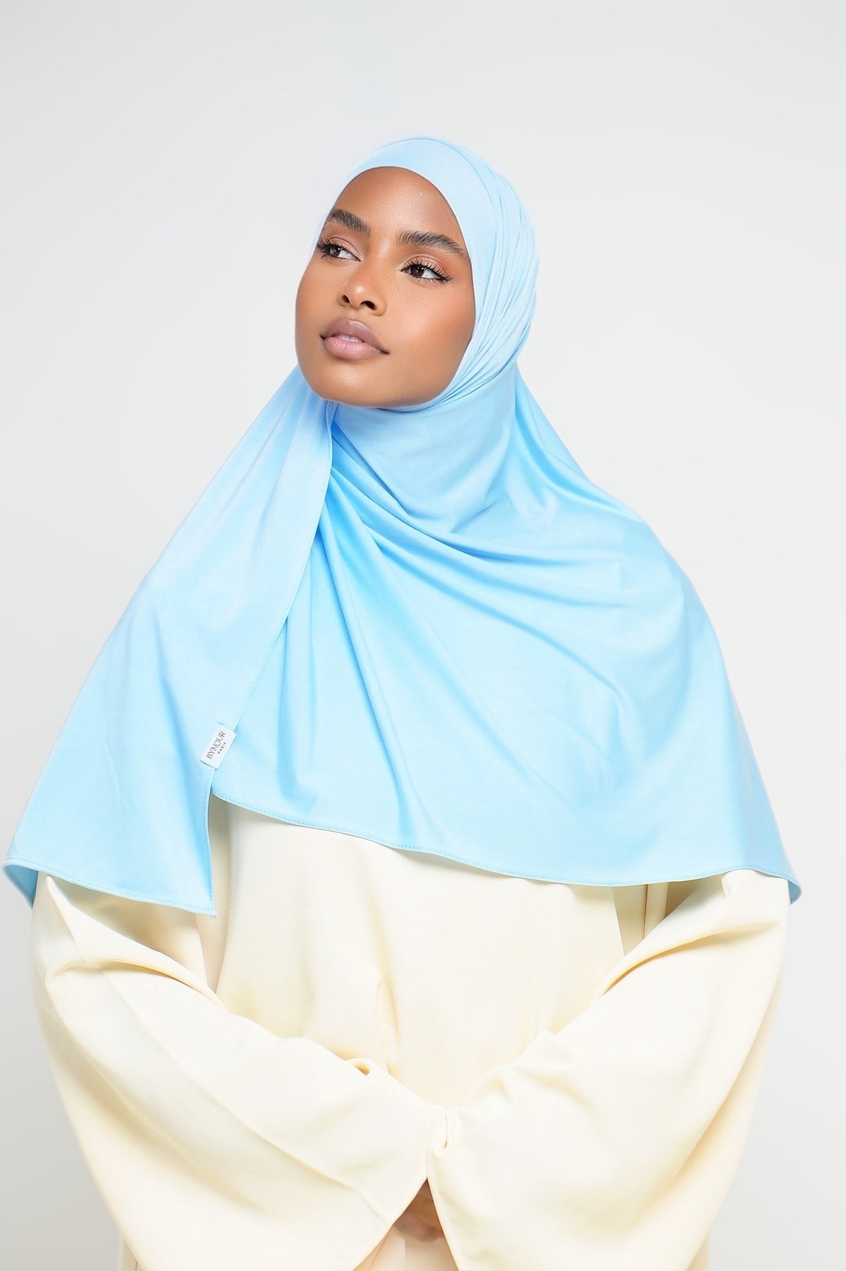 Hijab Jersey Liquid Bleu Ciel