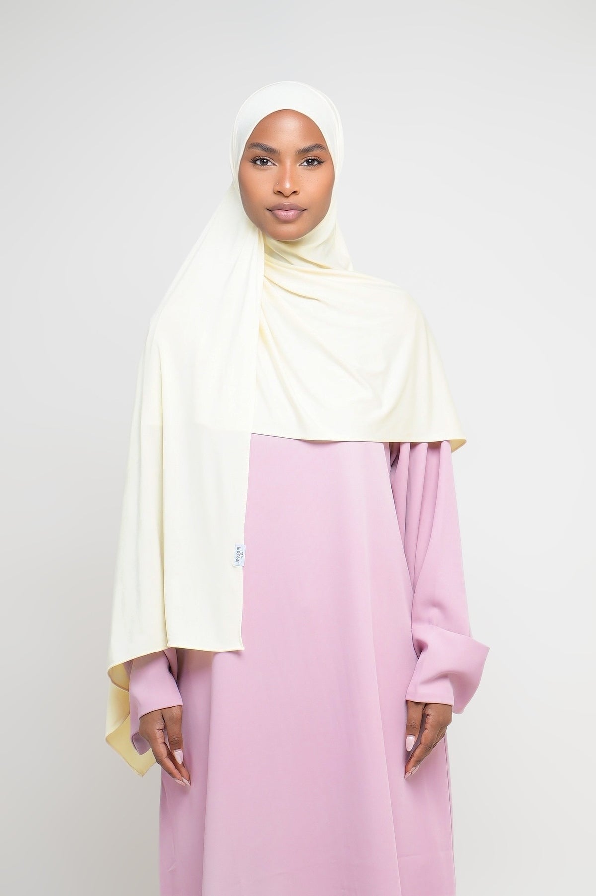 Hijab Jersey Liquid Jaune Pastel