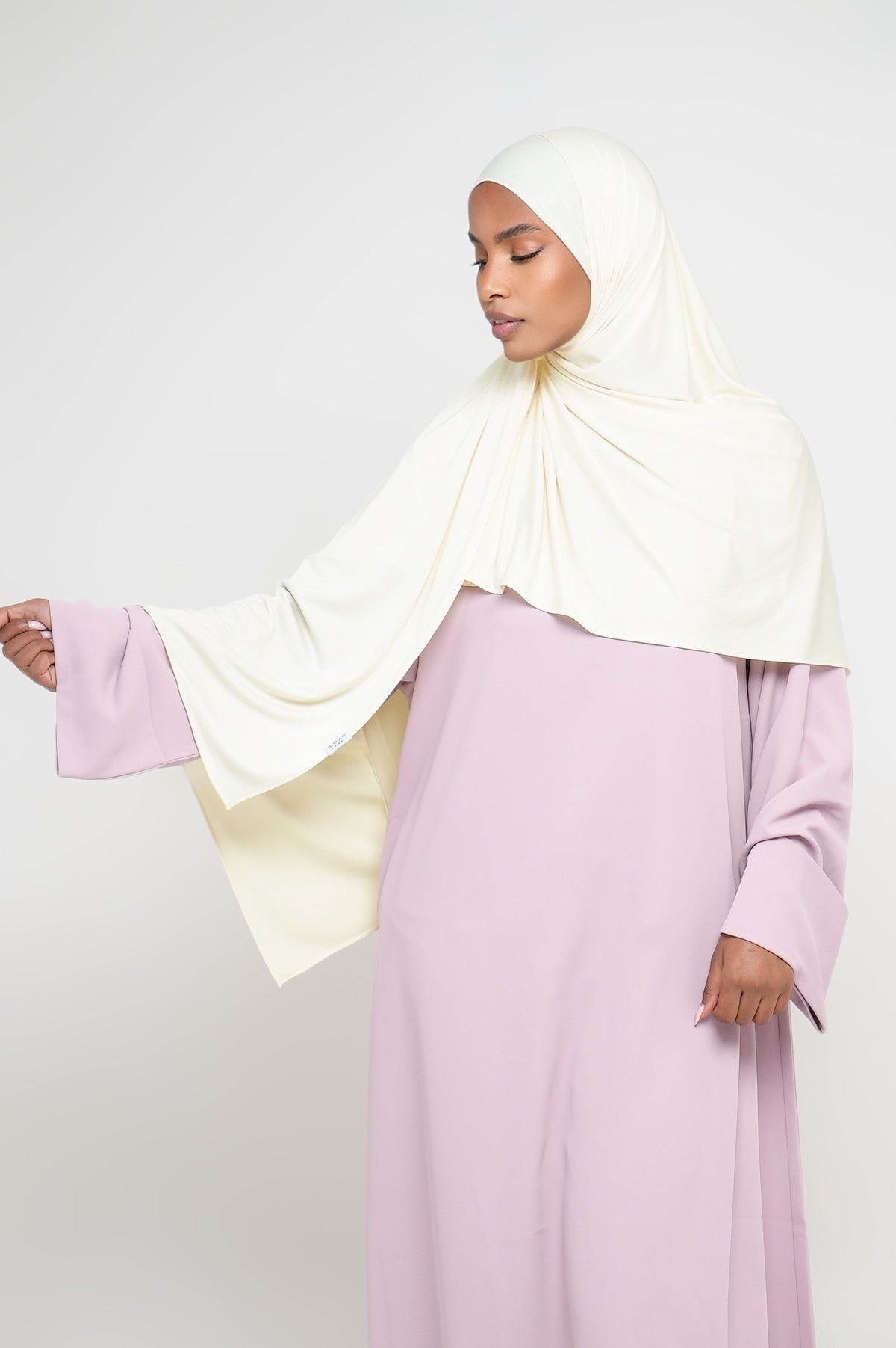 Hijab Jersey Liquid Jaune Pastel