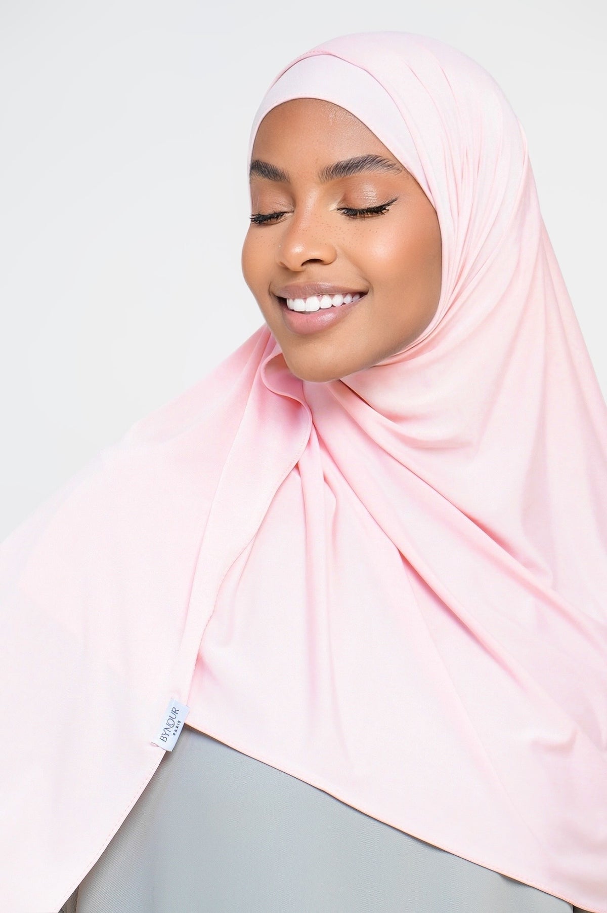 Hijab Jersey Liquid Rose Pastel