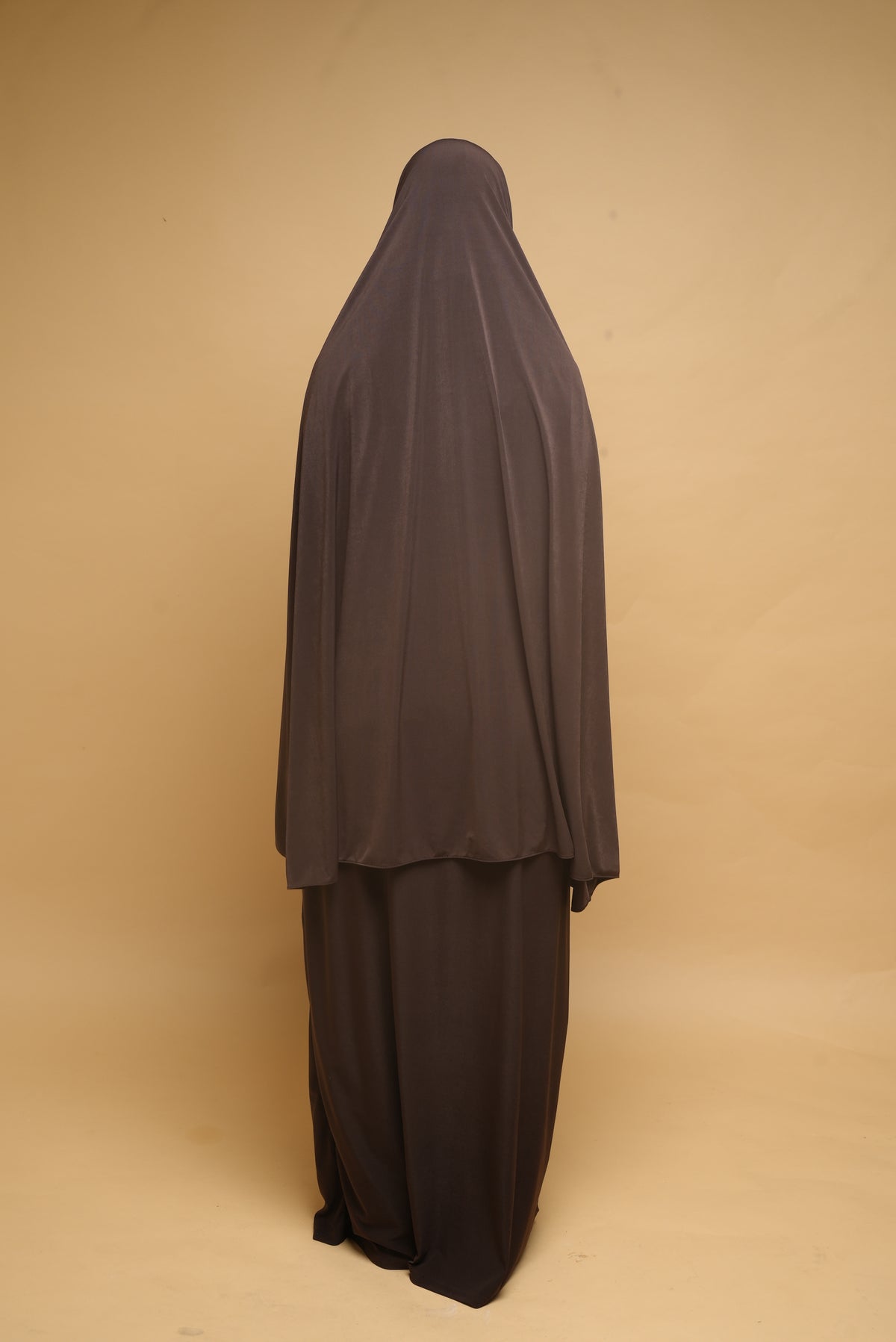 Robe de prière Abaya et Khimar BY NOUR Chocolat - vue 6
