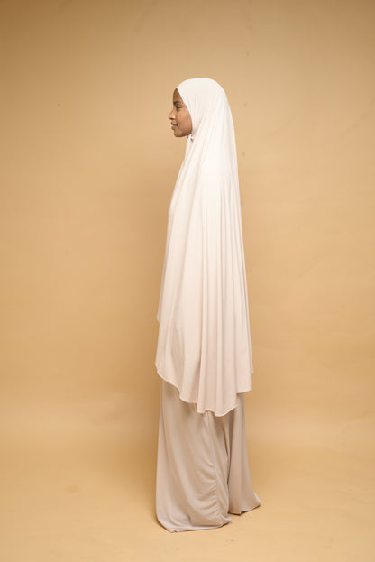 Robe de prière Abaya et Khimar BY NOUR Creme - vue 3