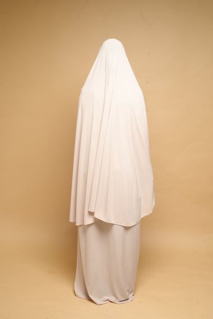 Robe de prière Abaya et Khimar BY NOUR Creme - vue 6