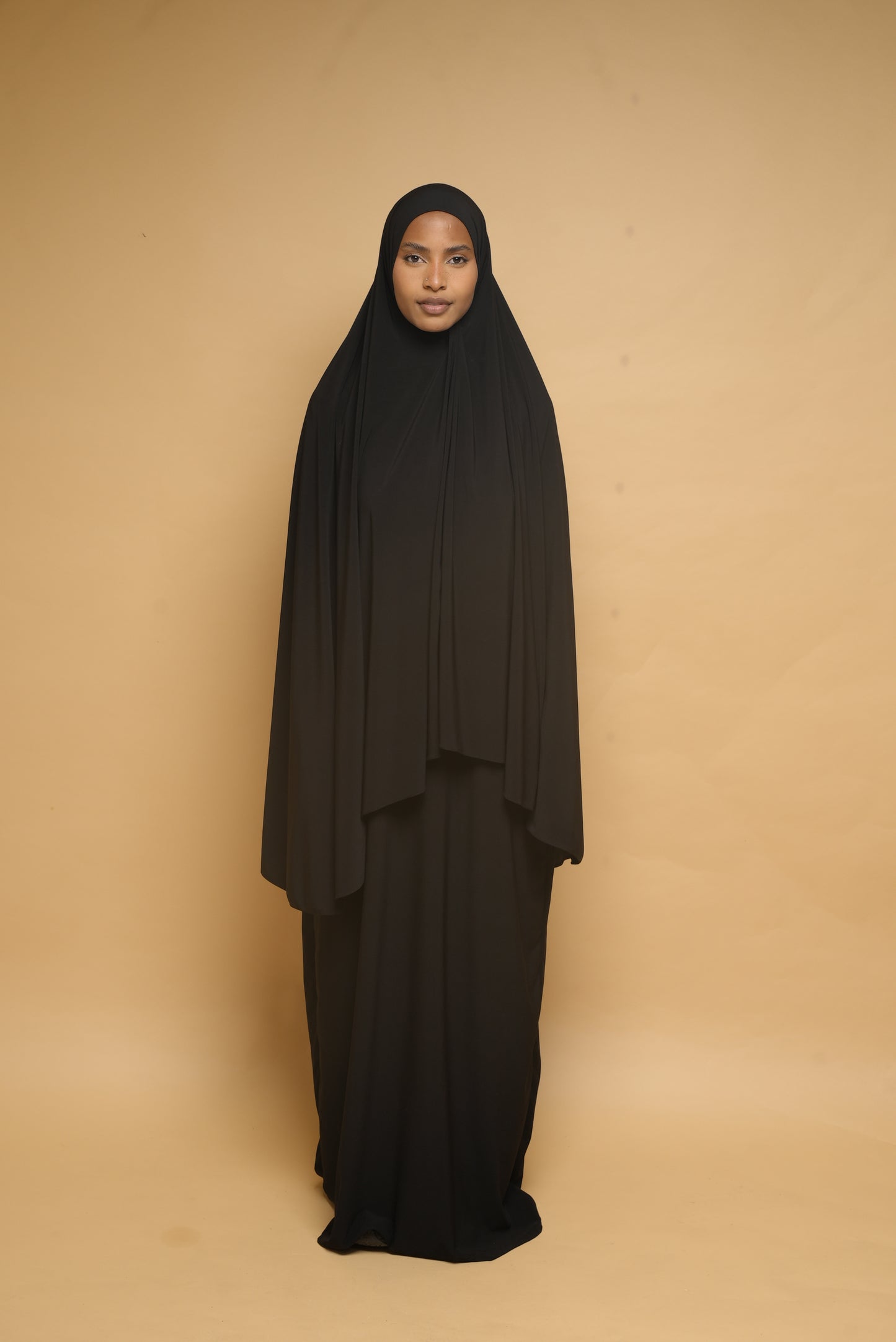 Robe de prière Abaya et Khimar BY NOUR Noir - vue 2