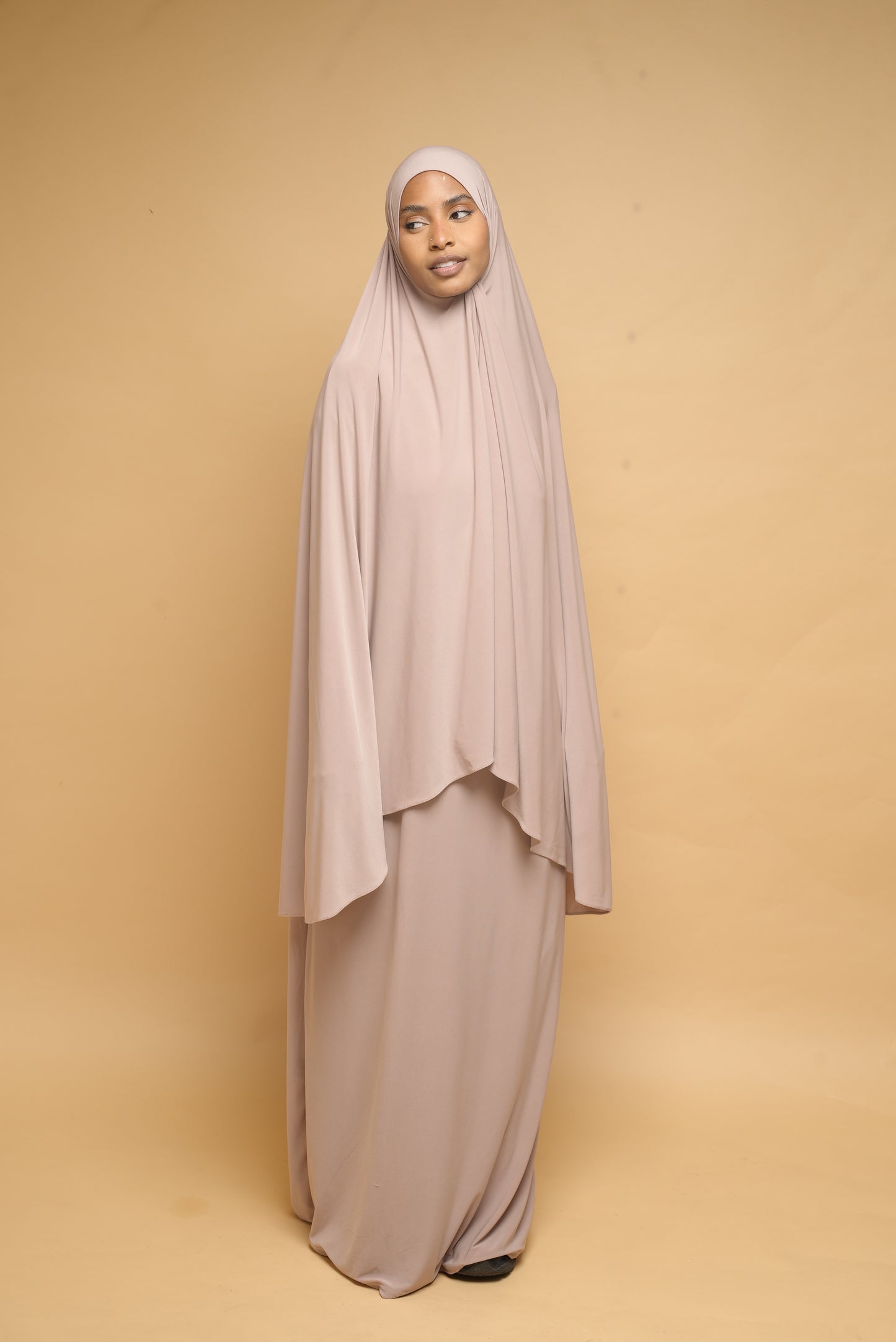 Robe de prière Abaya et Khimar BY NOUR Nude - vue 1