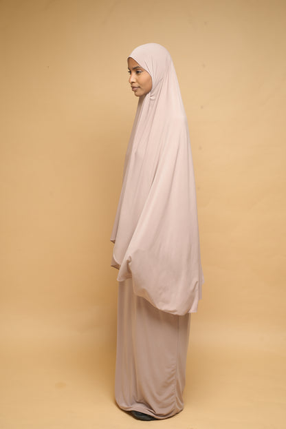 Robe de prière Abaya et Khimar BY NOUR Nude - vue 2