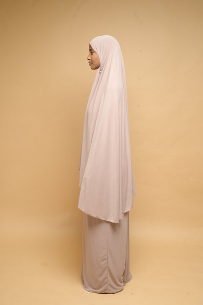 Robe de prière Abaya et Khimar BY NOUR Nude - vue 3