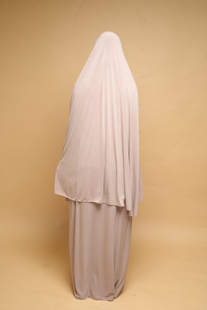Robe de prière Abaya et Khimar BY NOUR Nude - vue 5