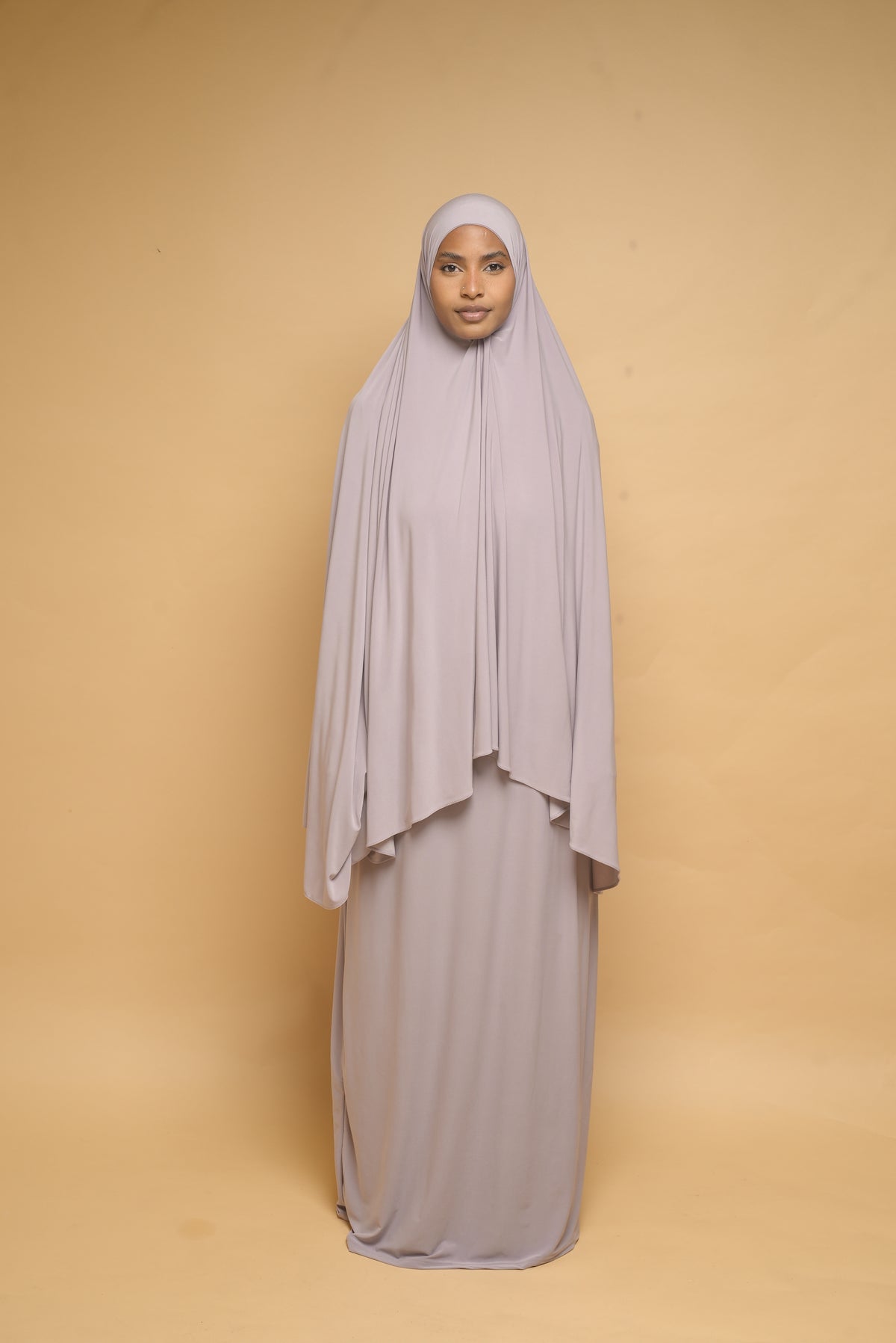 Robe de prière Abaya et Khimar BY NOUR Parme Clair - vue 2