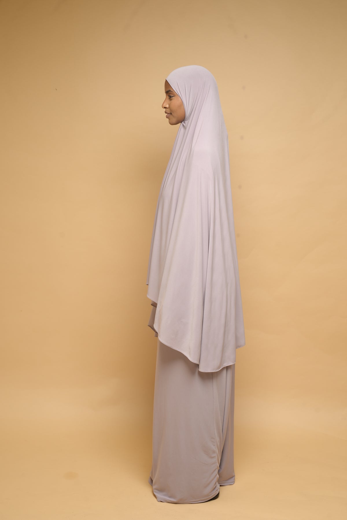 Robe de prière Abaya et Khimar BY NOUR Parme Clair - vue 4