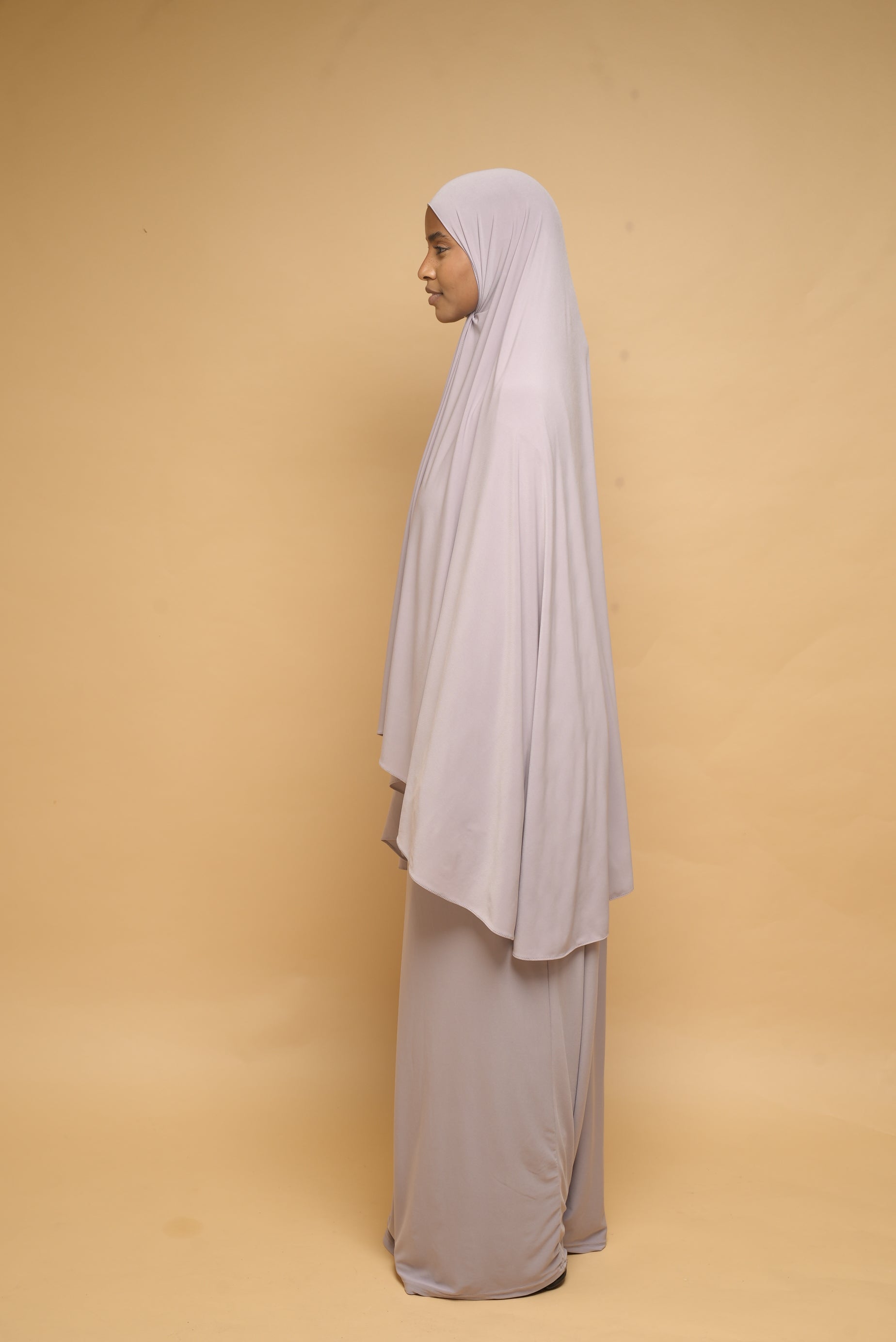 Robe de prière Abaya et Khimar BY NOUR Parme Clair - vue 4