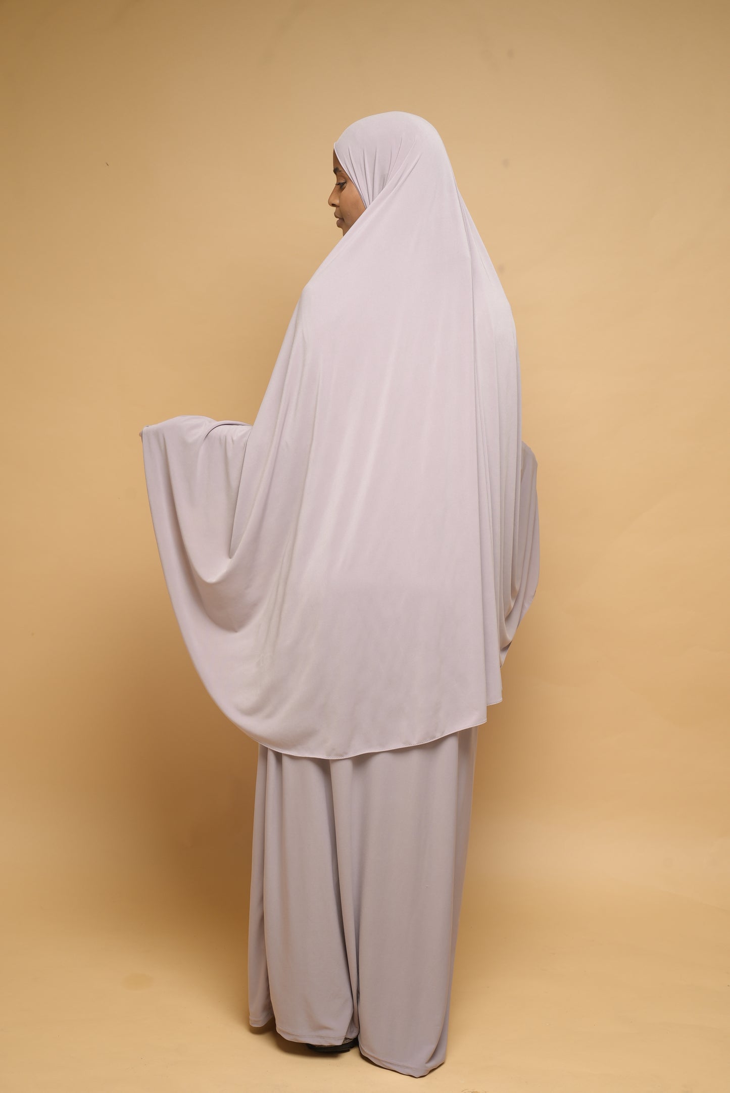 Robe de prière Abaya et Khimar BY NOUR Parme Clair - vue 7