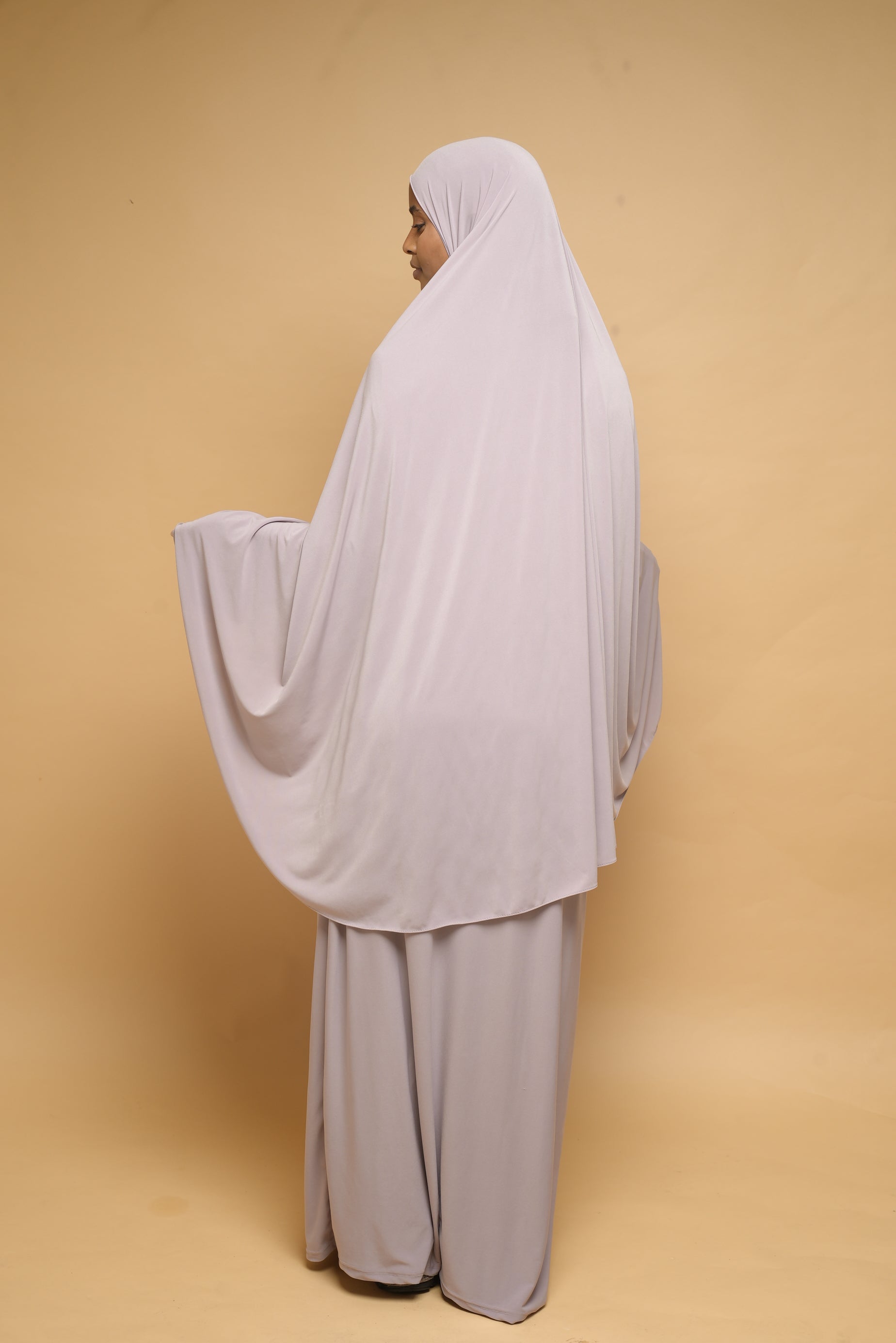 Robe de prière Abaya et Khimar BY NOUR Parme Clair - vue 7