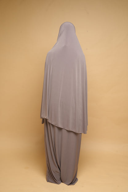 Robe de prière Abaya et Khimar BY NOUR Taupe - vue 7