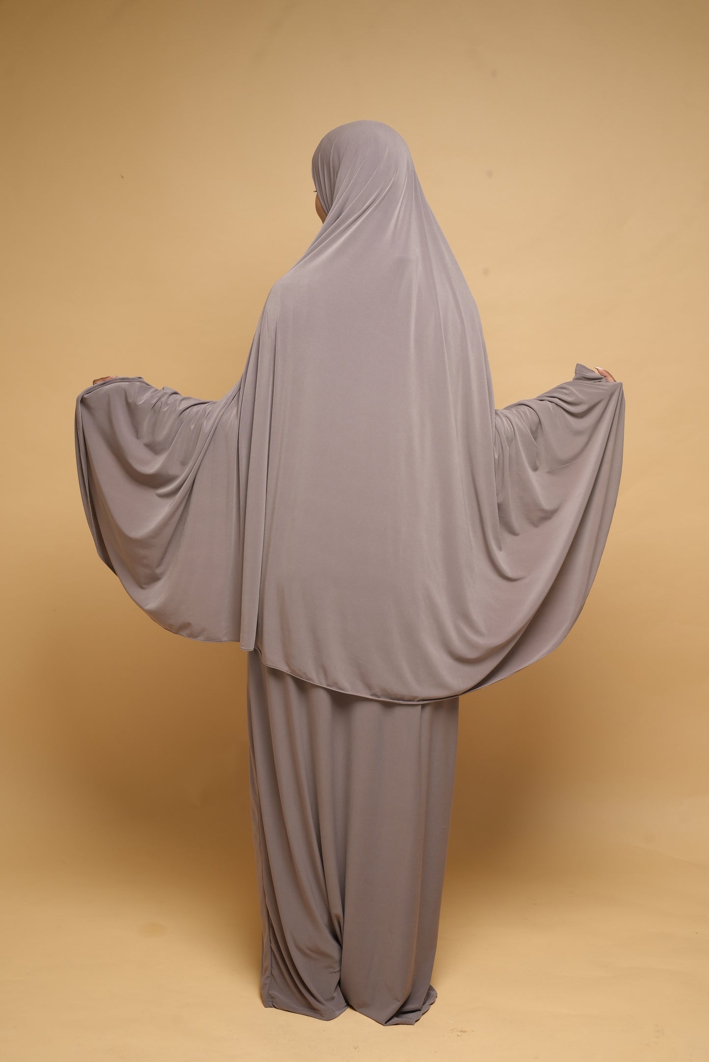 Robe de prière Abaya et Khimar BY NOUR Taupe - vue 8