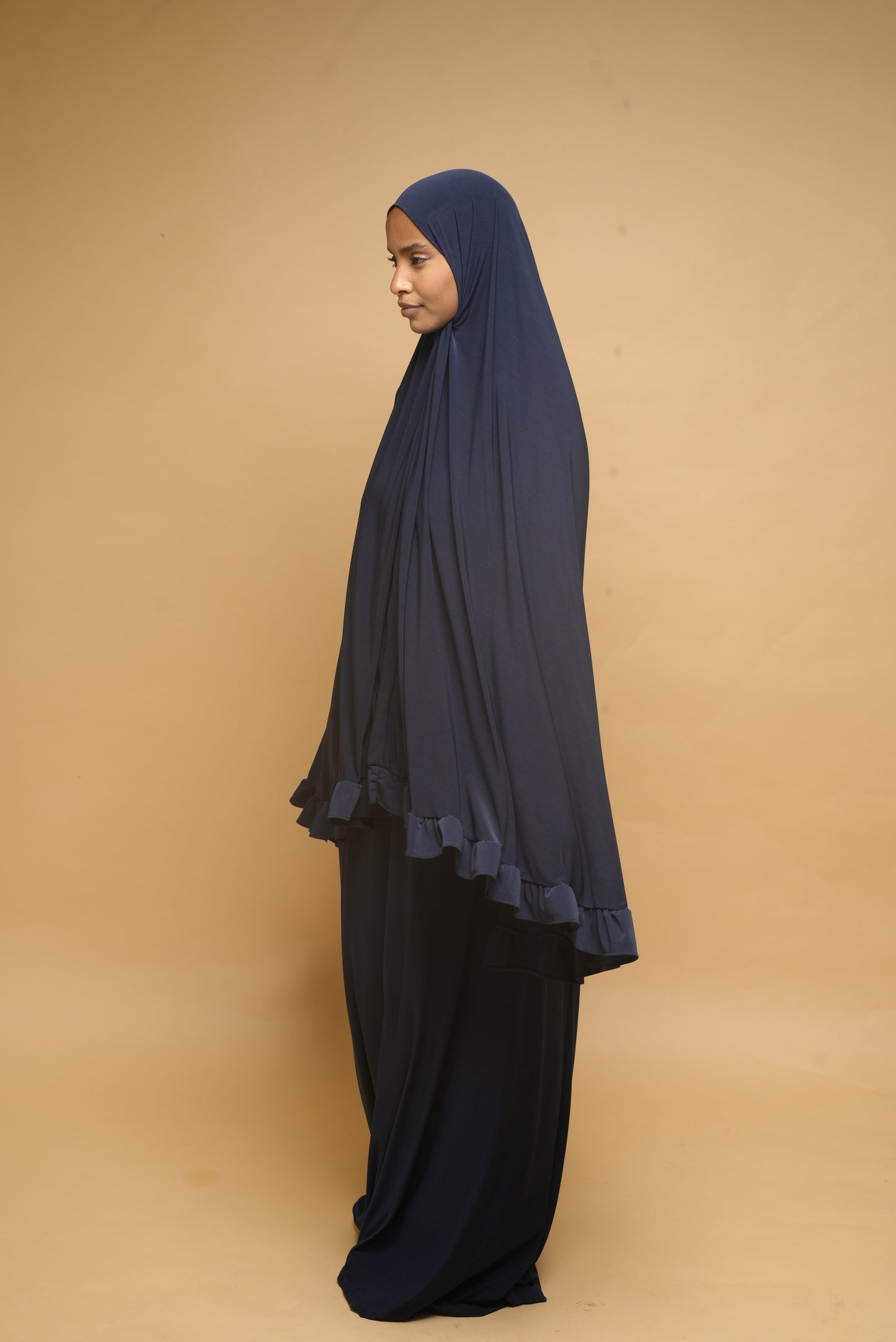 Robe de prière Jupe et Khimar BY NOUR Bleu Marine - vue 7