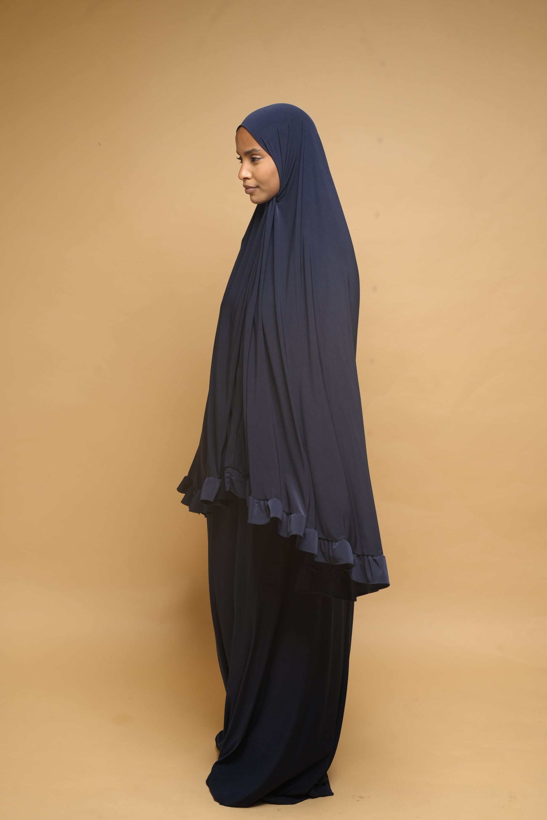 Robe de prière Jupe et Khimar BY NOUR Bleu Marine - vue 7