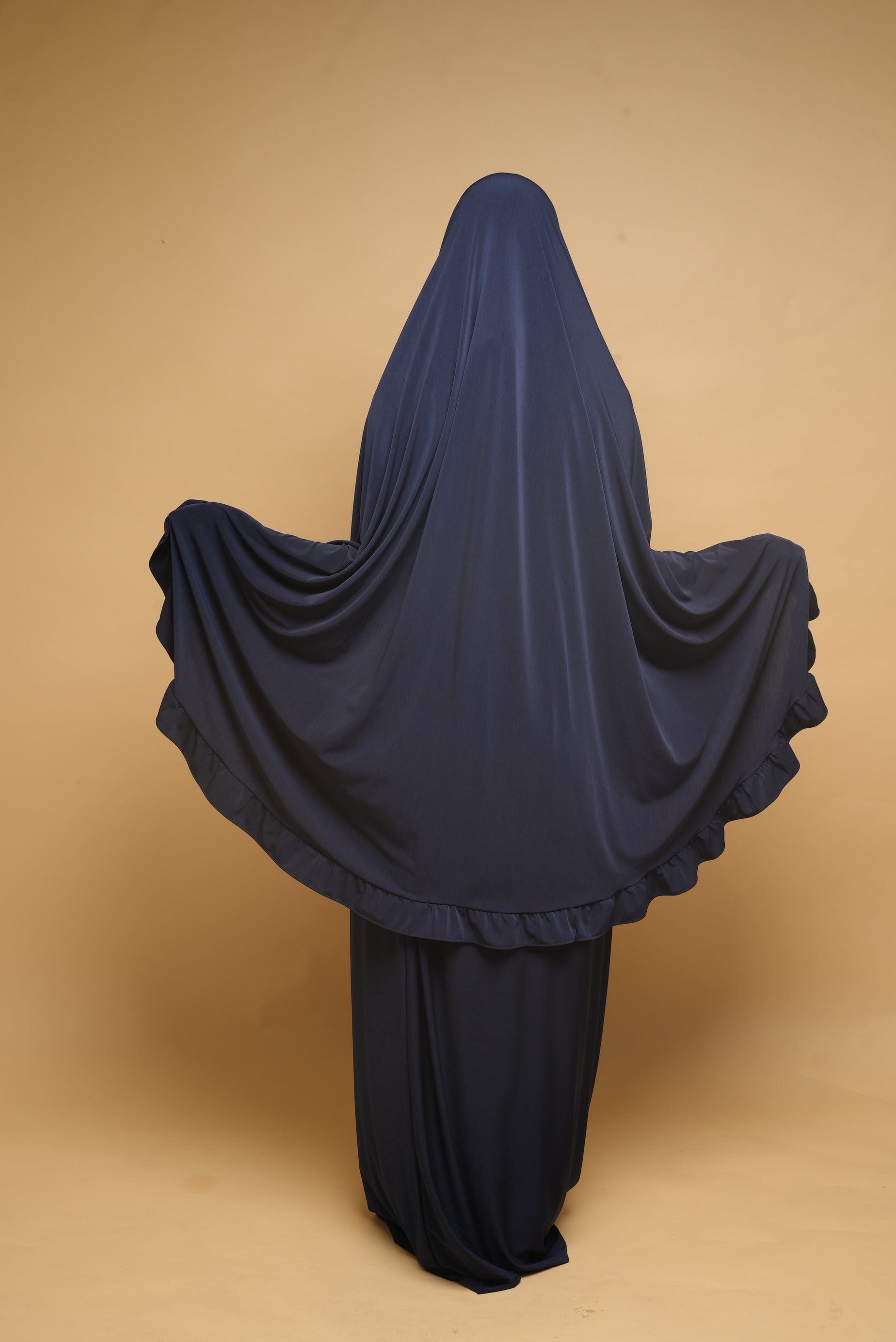 Robe de prière Jupe et Khimar BY NOUR Bleu Marine - vue 8