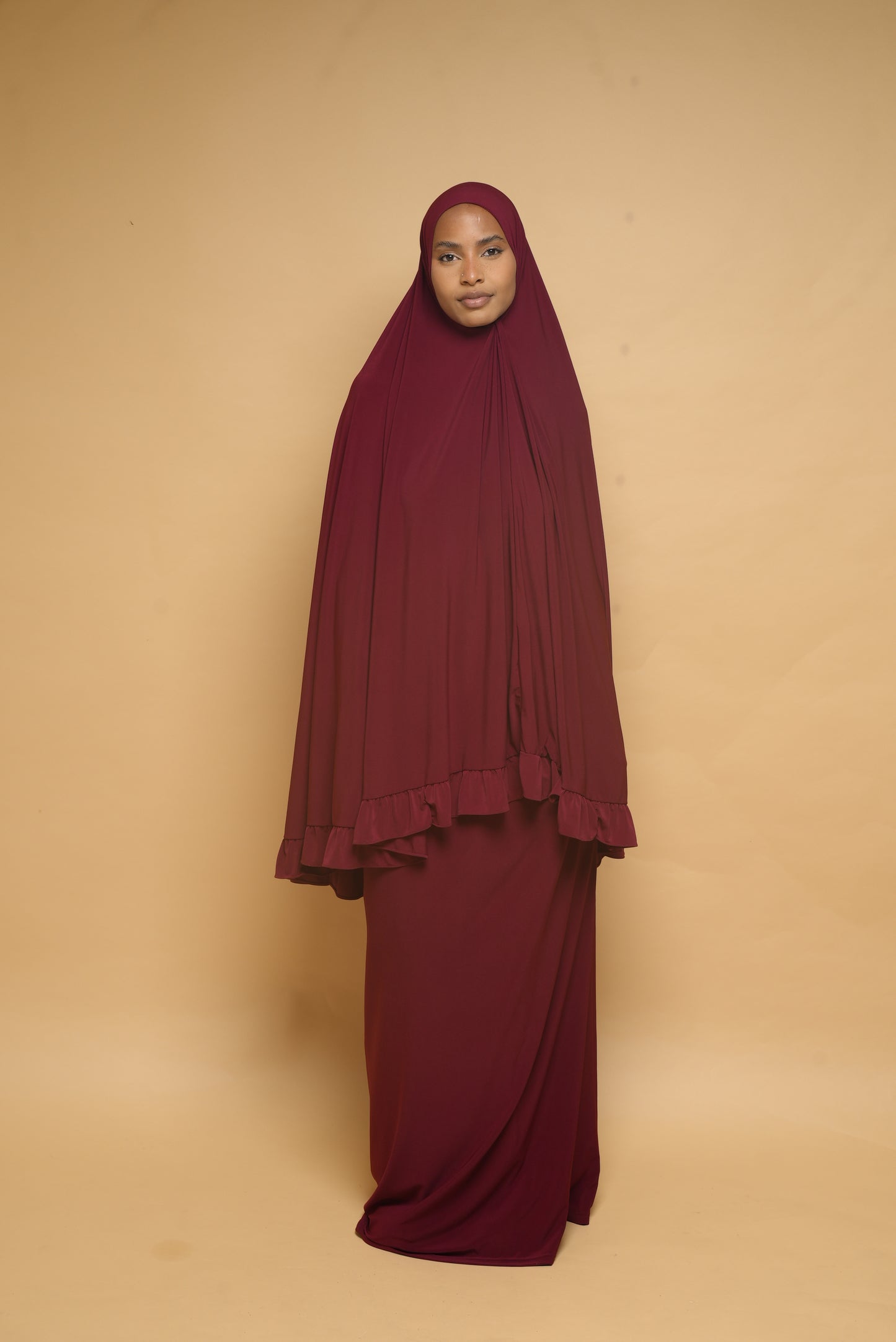 Robe de prière Jupe et Khimar BY NOUR Bordeau - vue 5