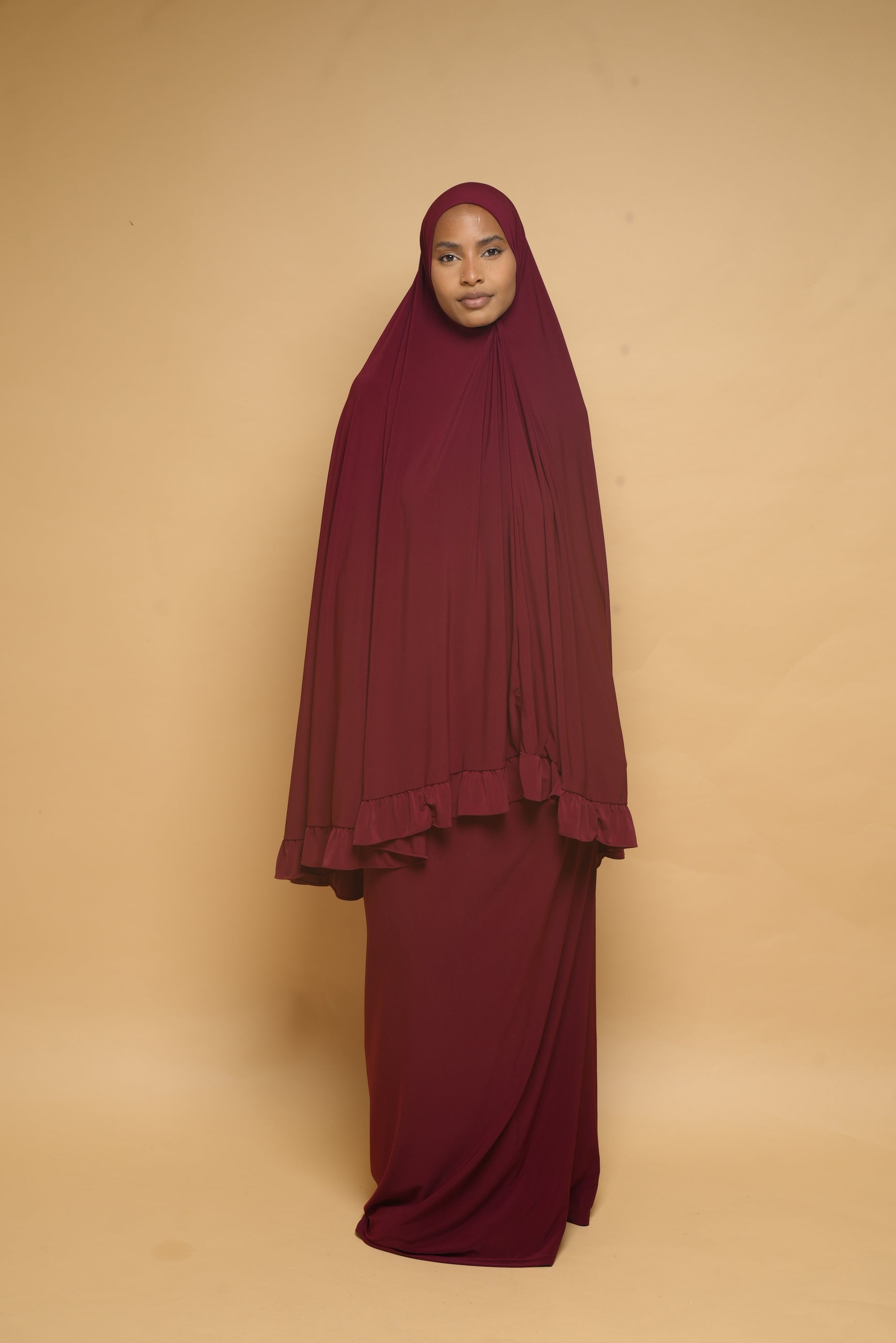 Robe de prière Jupe et Khimar BY NOUR Bordeau - vue 5