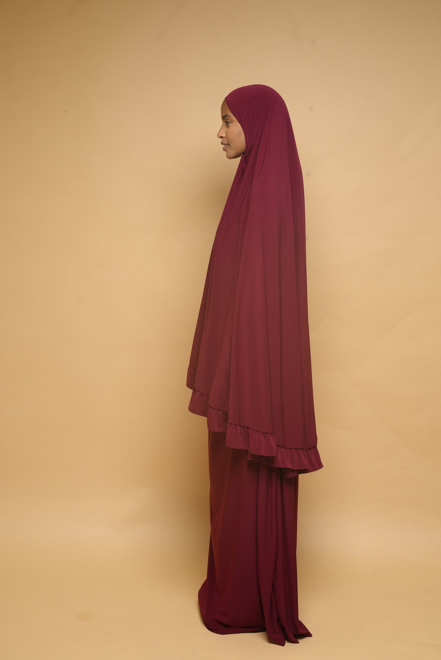 Robe de prière Jupe et Khimar BY NOUR Bordeau - vue 6