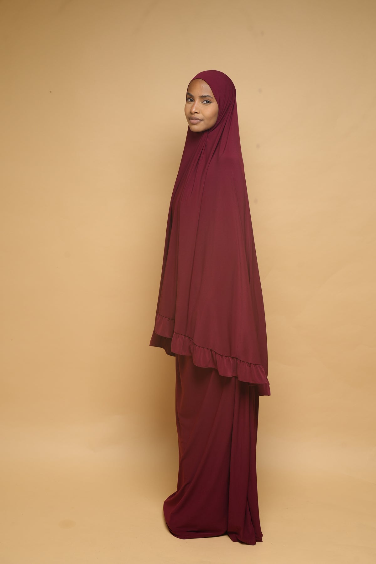 Robe de prière Jupe et Khimar BY NOUR Bordeau - vue 7